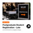 Postgraduate Student Registration – Late