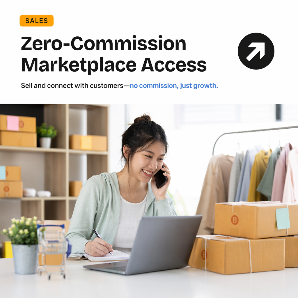 Zero-Commission Marketplace Access