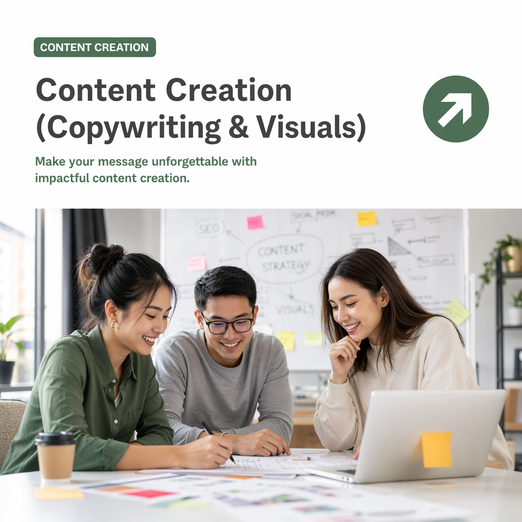 Content Creation (Copywriting & Visuals)