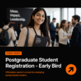Postgraduate Student Registration – Early Bird