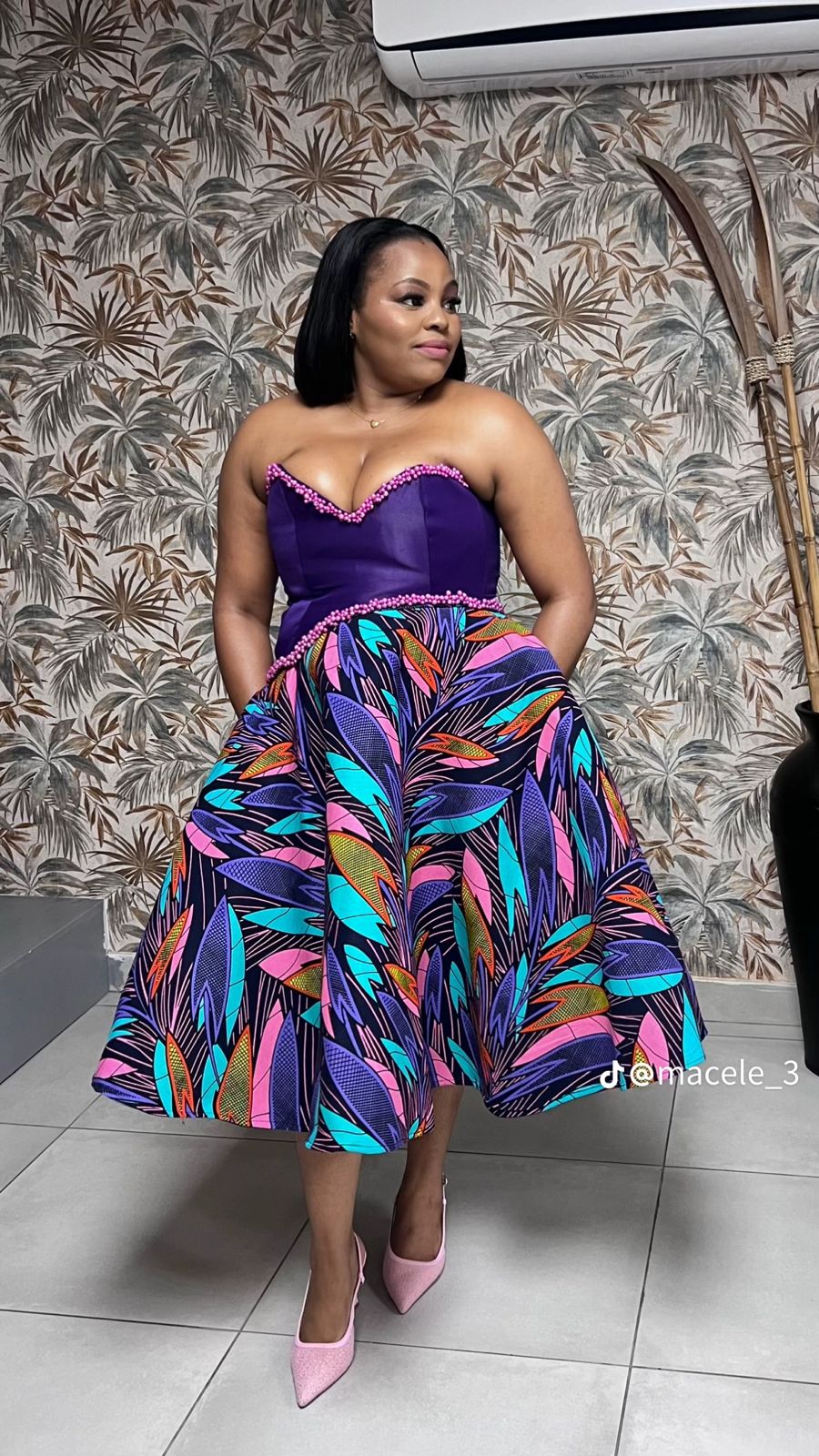 Flared Skirt & Corset Set
